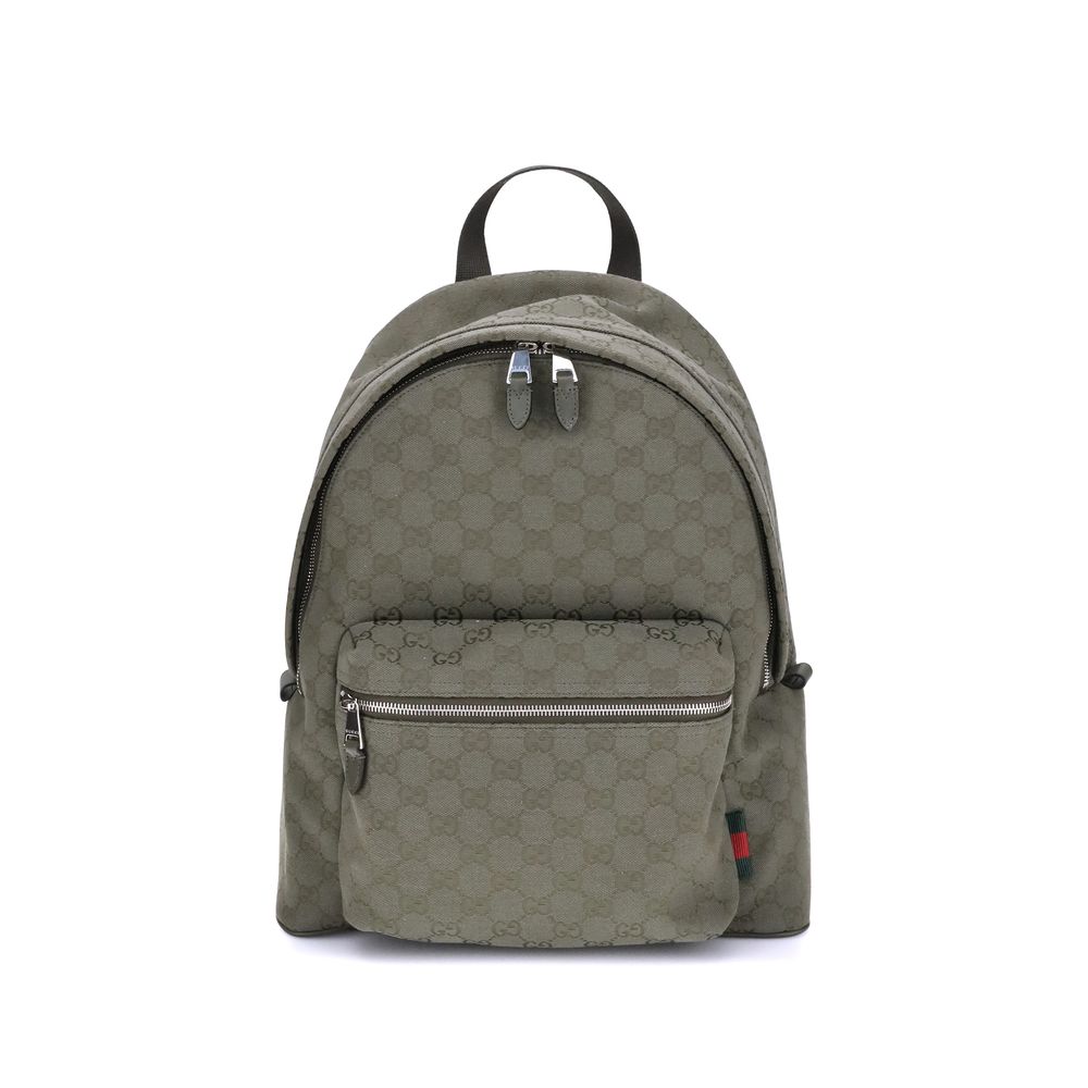 Gucci Grüner Baumwollrucksack