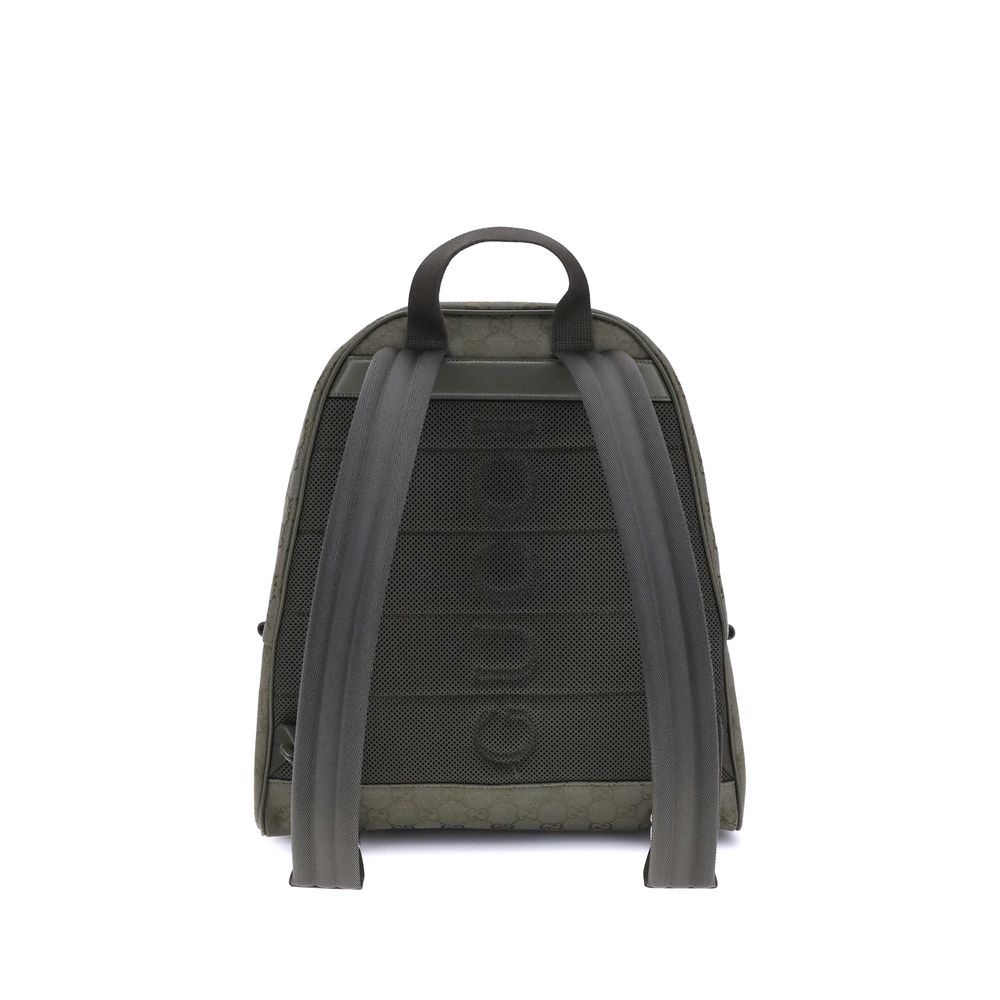 Gucci Grüner Baumwollrucksack