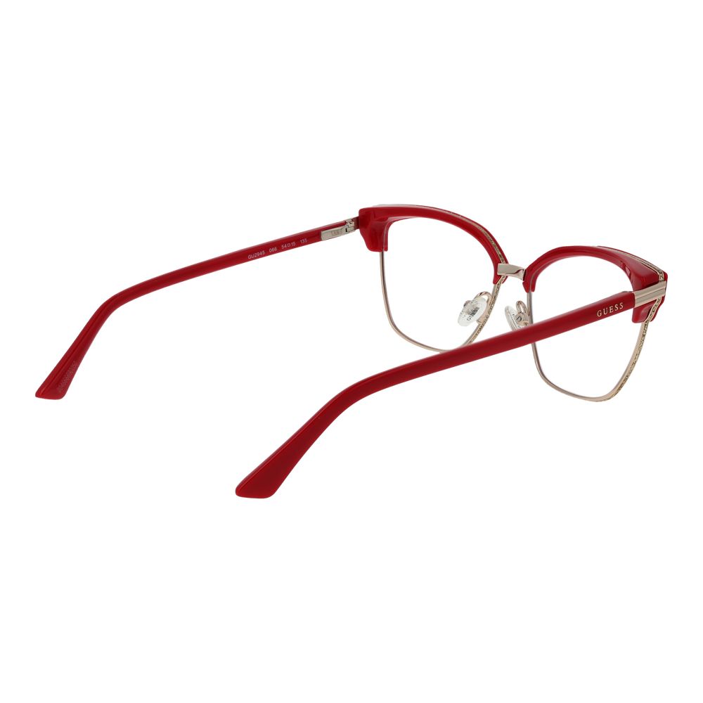 Guess Rote Brille mit Edelstahlgestell (Rahmen)