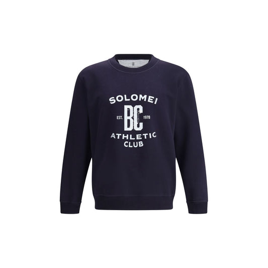 Brunello Cucinelli Blauer Baumwoll-Sweatshirt