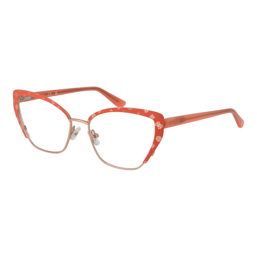 Guess Orangefarbene Metallbrille (Gestelle)
