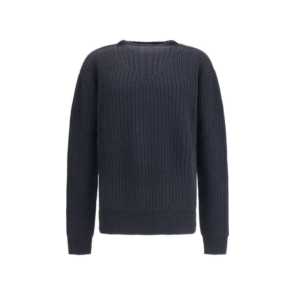 Rick Owens Schwarzer Woll-Fleece-Sweatshirt