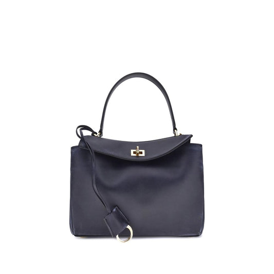Balenciaga Schultertasche aus Kalbshaut in Blau