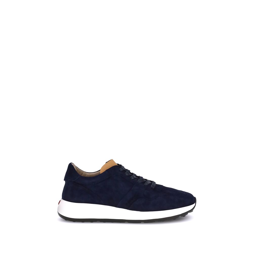 Tod's Dunkelblaue Kalbshaut Bos Taurus Sneakers mit niedrigem Schaft