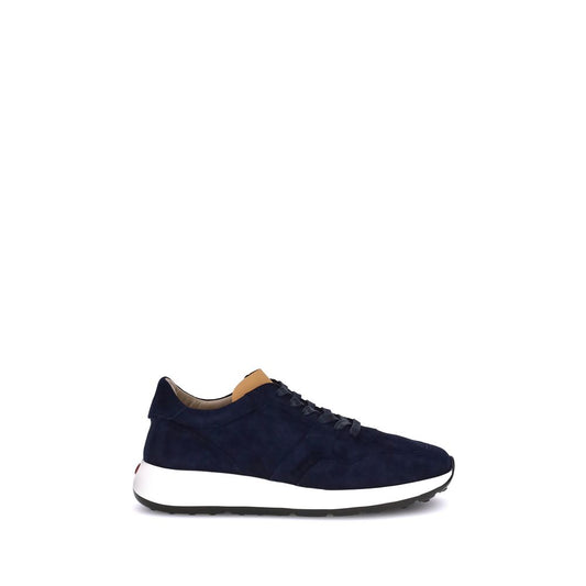 Tod's Dunkelblaue Kalbshaut Bos Taurus Sneakers mit niedrigem Schaft
