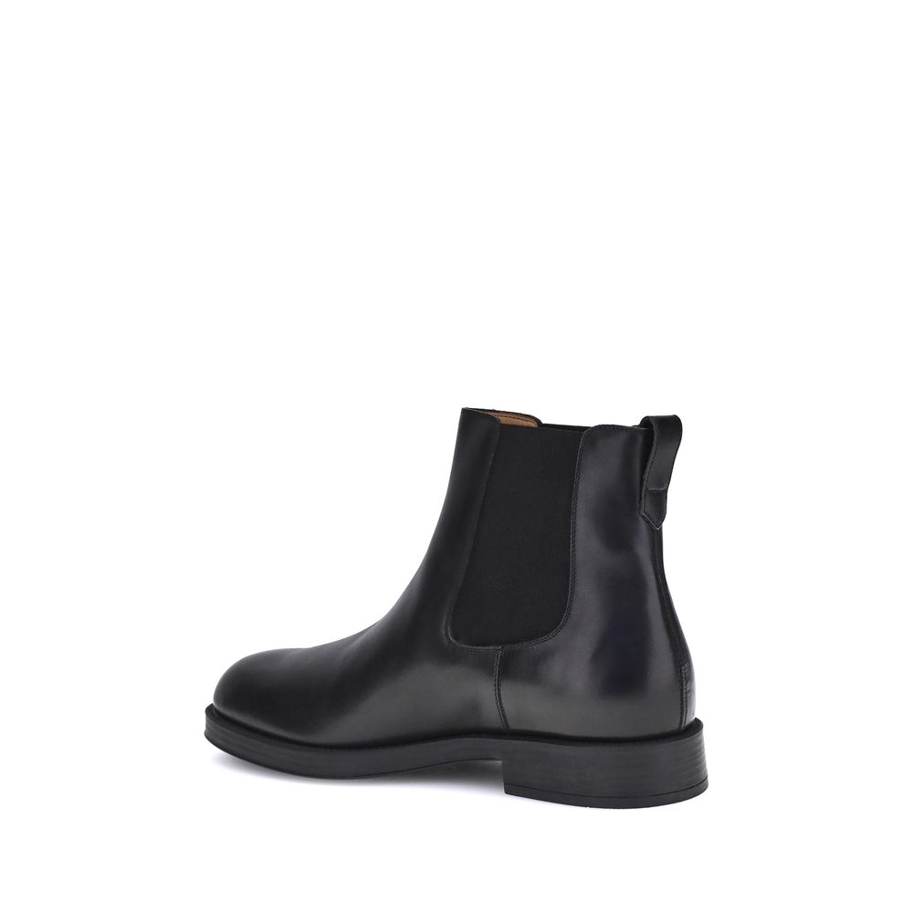 Tod's Schwarze Kalbshaut-Stiefeletten im Chelsea-Stil aus Bos Taurus-Leder