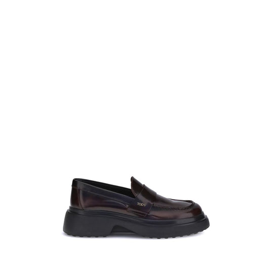 Tod's Braune Gummisohle Slipper