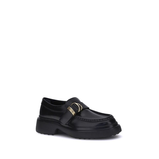 Tod's Schwarze Plateau-Loafer aus Gummi