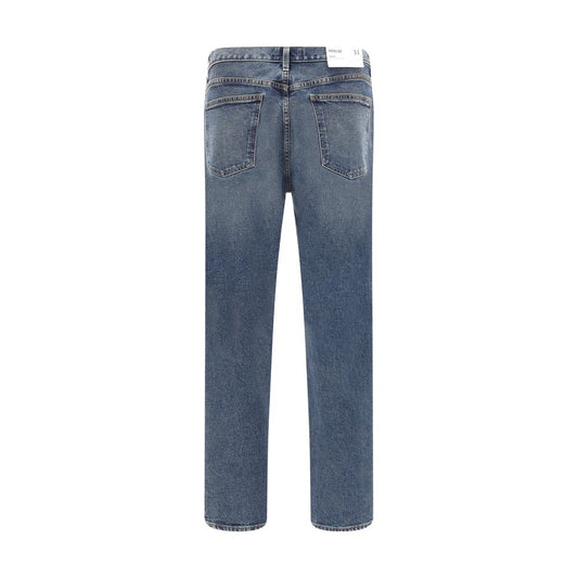 Agolde Schmale Jeans aus Baumwolle in Blau