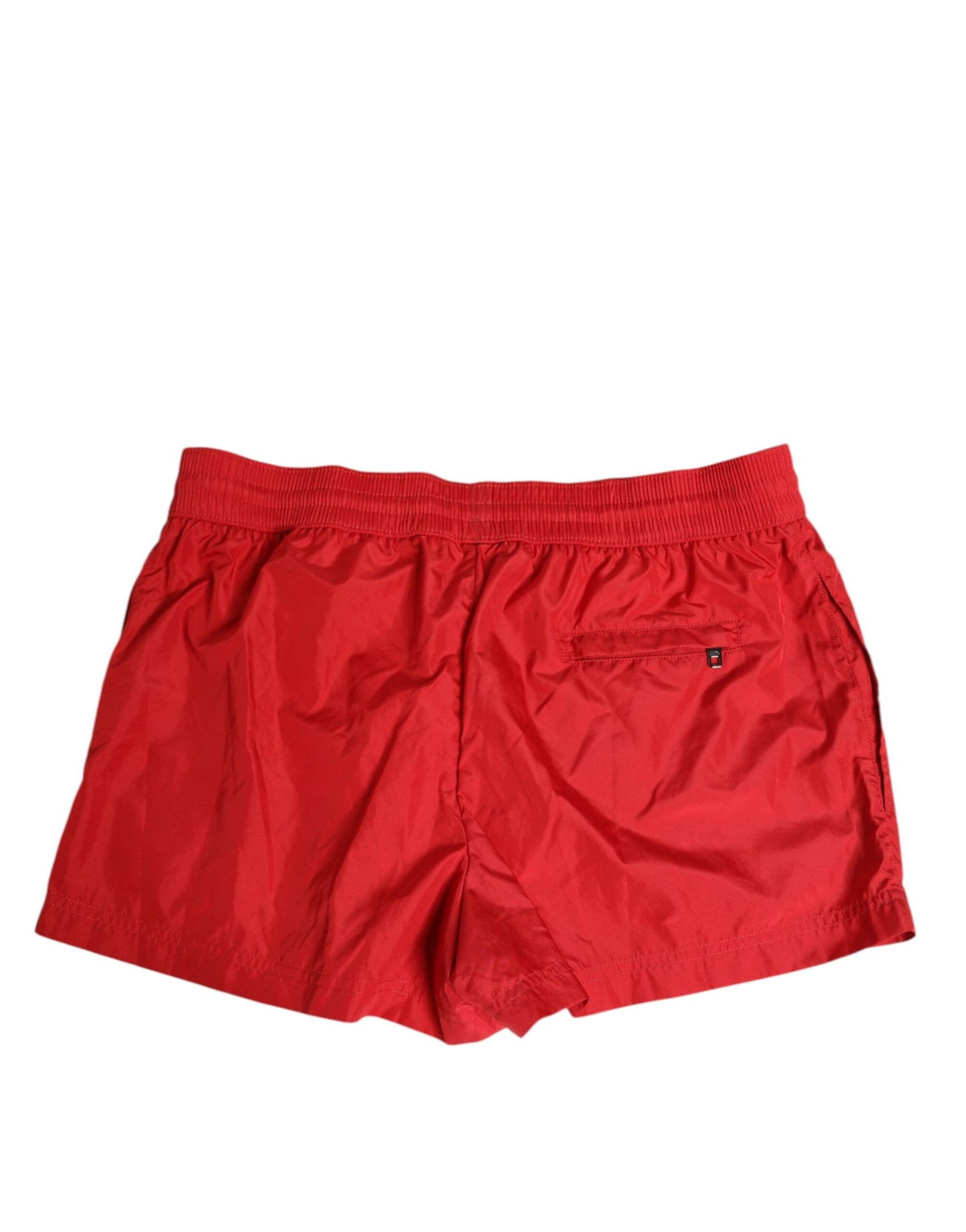 Dolce & Gabbana Red Drawstring Beachwear Herren Shorts Bademode
