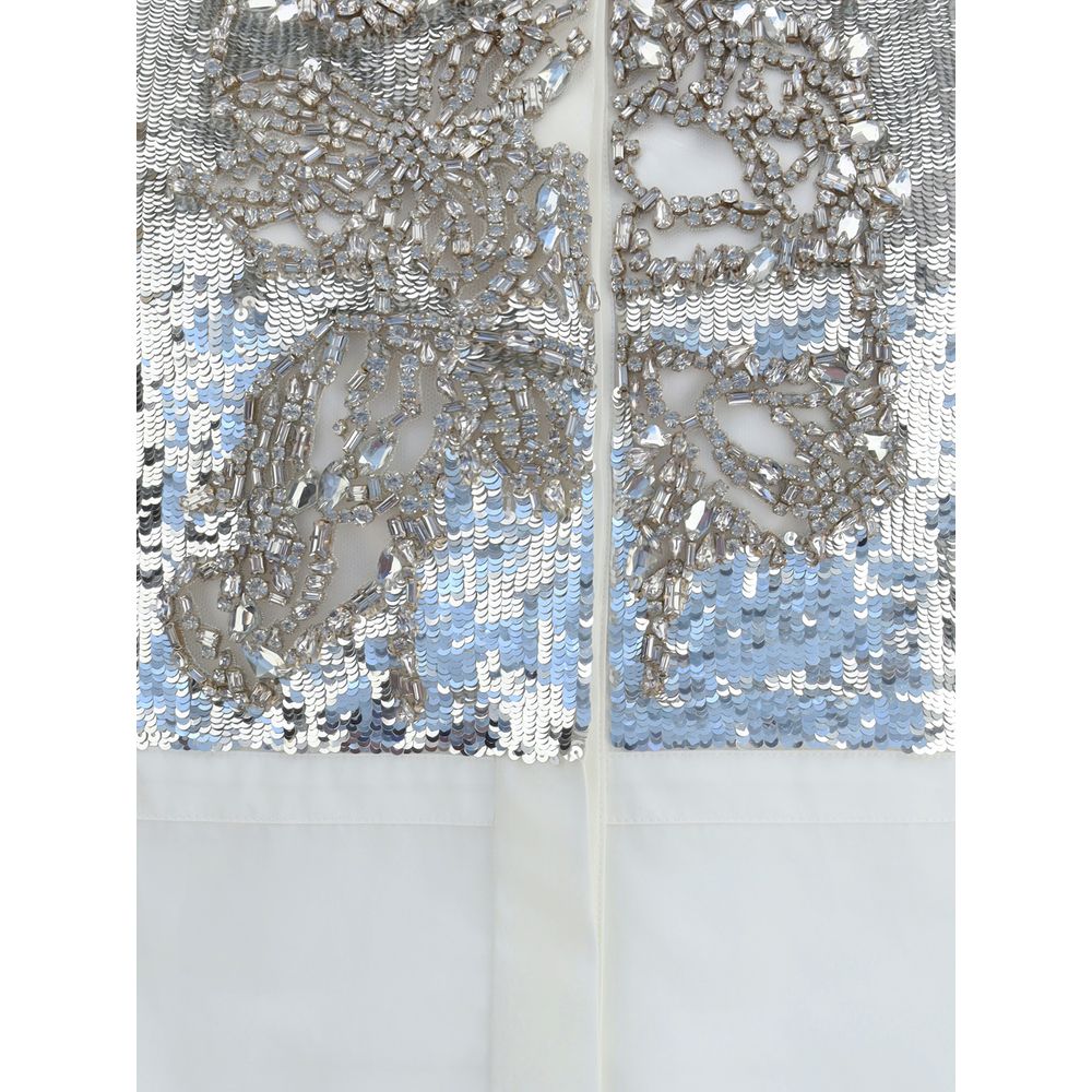 Alexander McQueen Baumwollhemd in Weiß