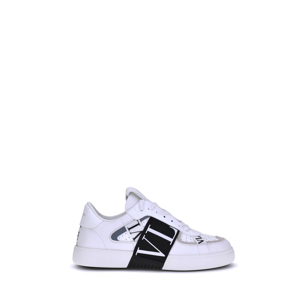 Valentino Garavani Weiße Gummisohle Sneakers mit niedrigem Schaft