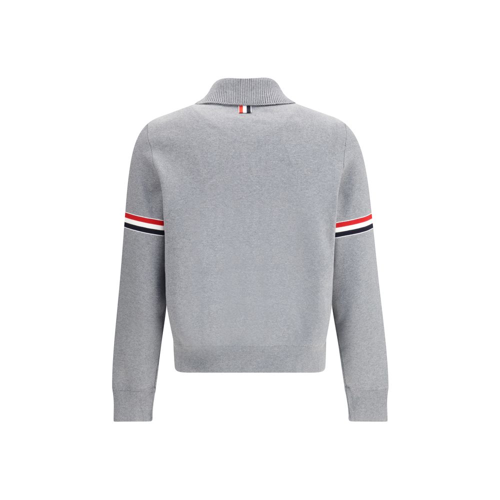 Thom Browne Graues Nylon-Sweatshirt