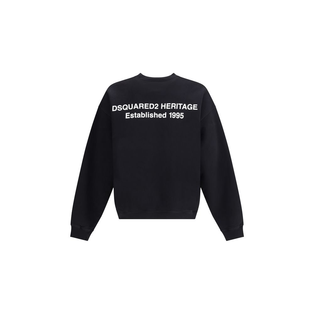 Dsquared² Schwarzer Baumwoll-Sweatshirt