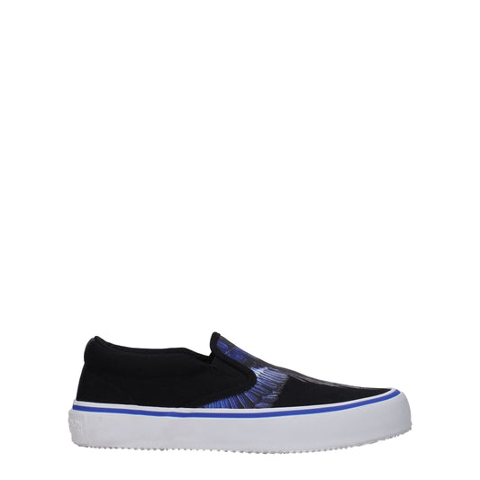 Marcelo Burlon Slipper aus schwarzem Stoff