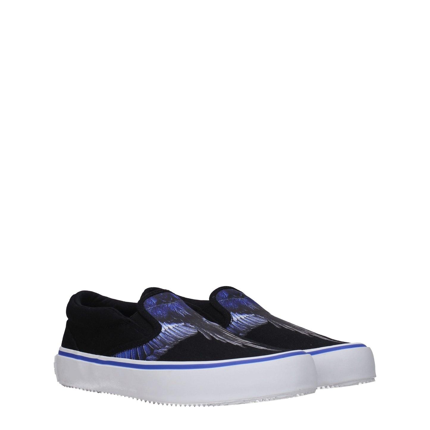 Marcelo Burlon Slipper aus schwarzem Stoff