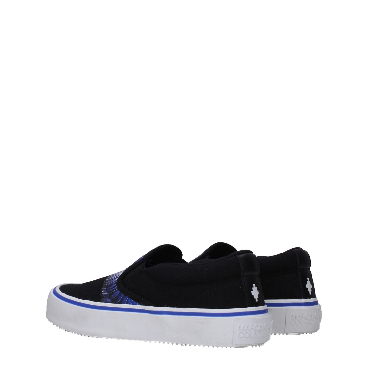 Marcelo Burlon Slipper aus schwarzem Stoff