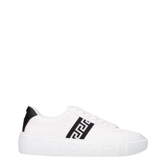 Versace Weiße Leder-Sneakers