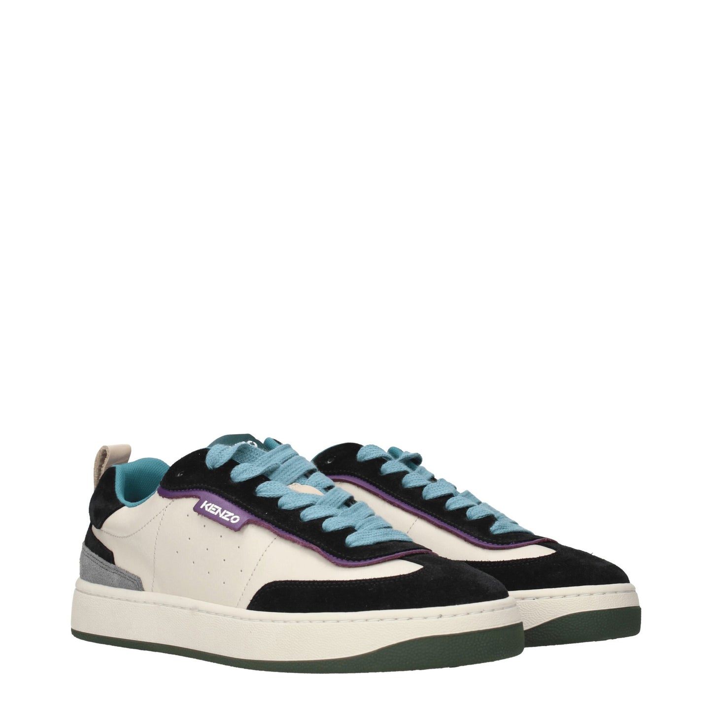 Kenzo Bunte Sneaker aus Leder mit niedrigem Schaft