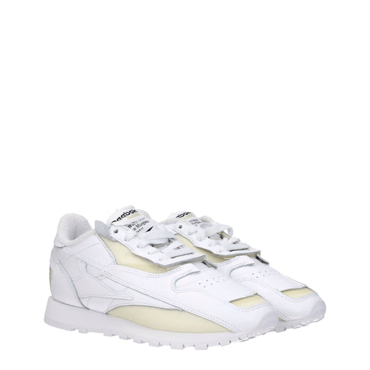 Maison Margiela Weißes Leder Sportliche Turnschuhe