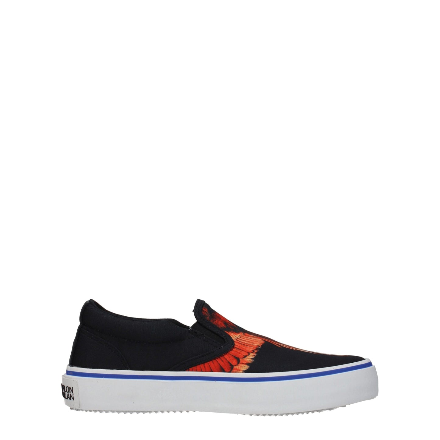 Marcelo Burlon Slipper aus schwarzem Stoff
