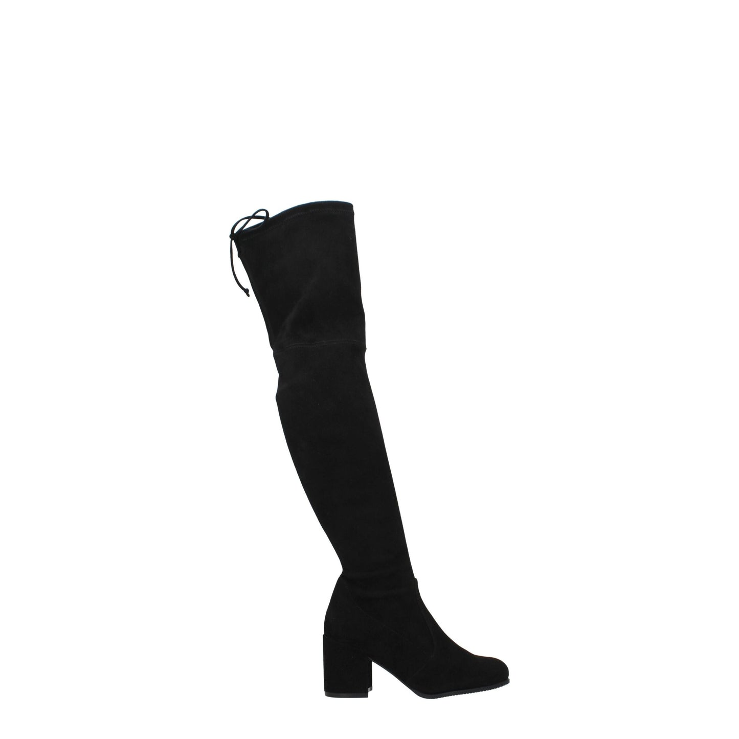 Stuart Weitzman Schwarzes Leder Over The Knee