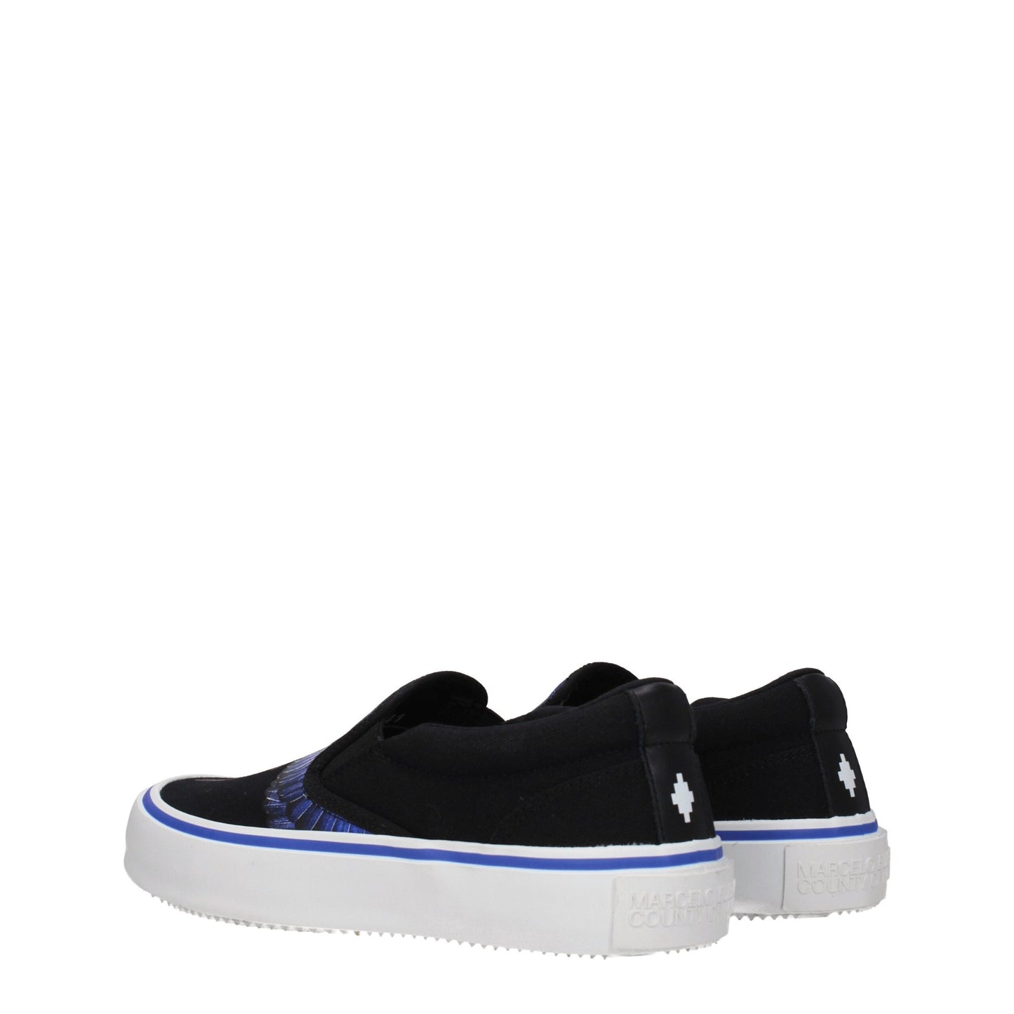 Marcelo Burlon Slipper aus schwarzem Stoff