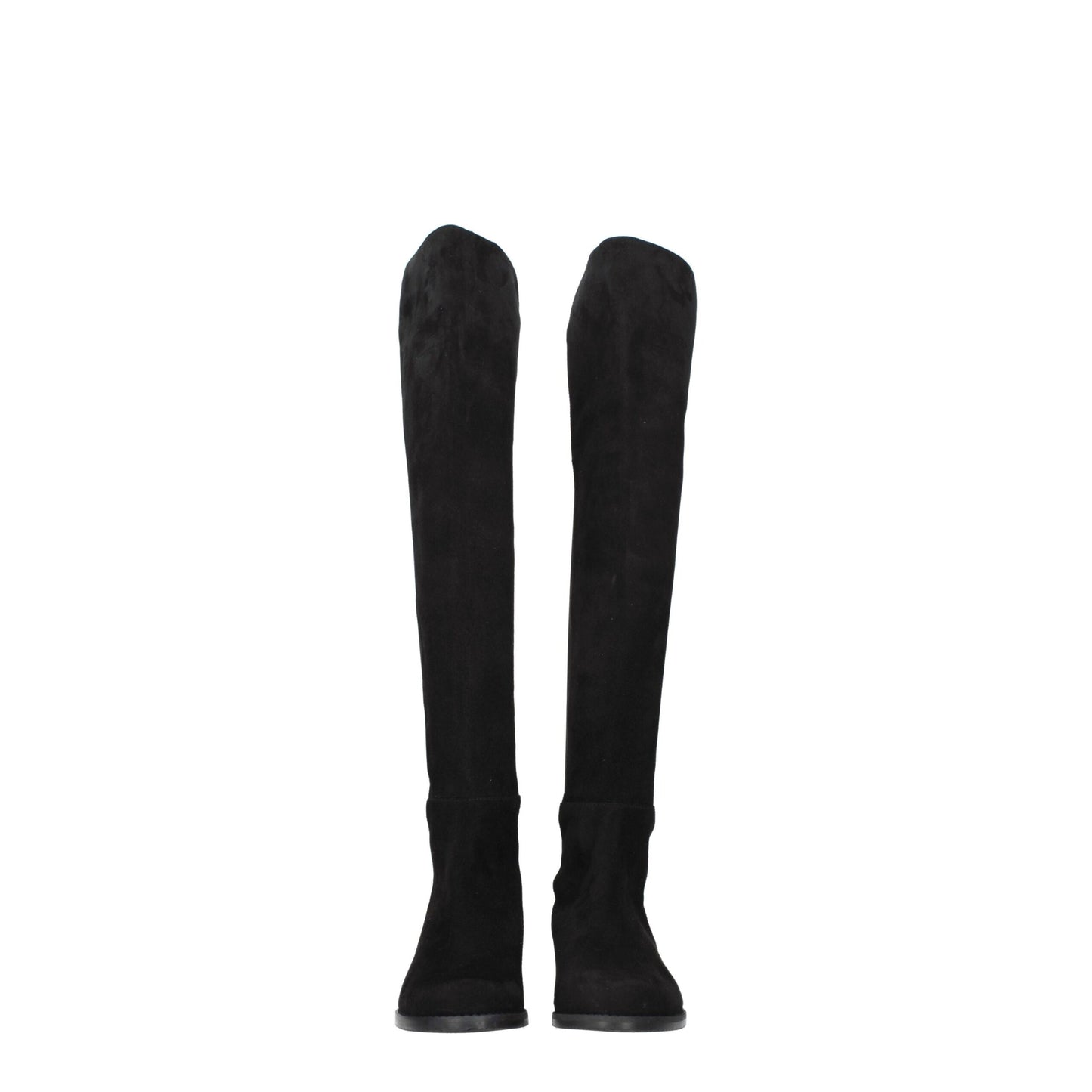 Stuart Weitzman Schwarzes Leder Over The Knee