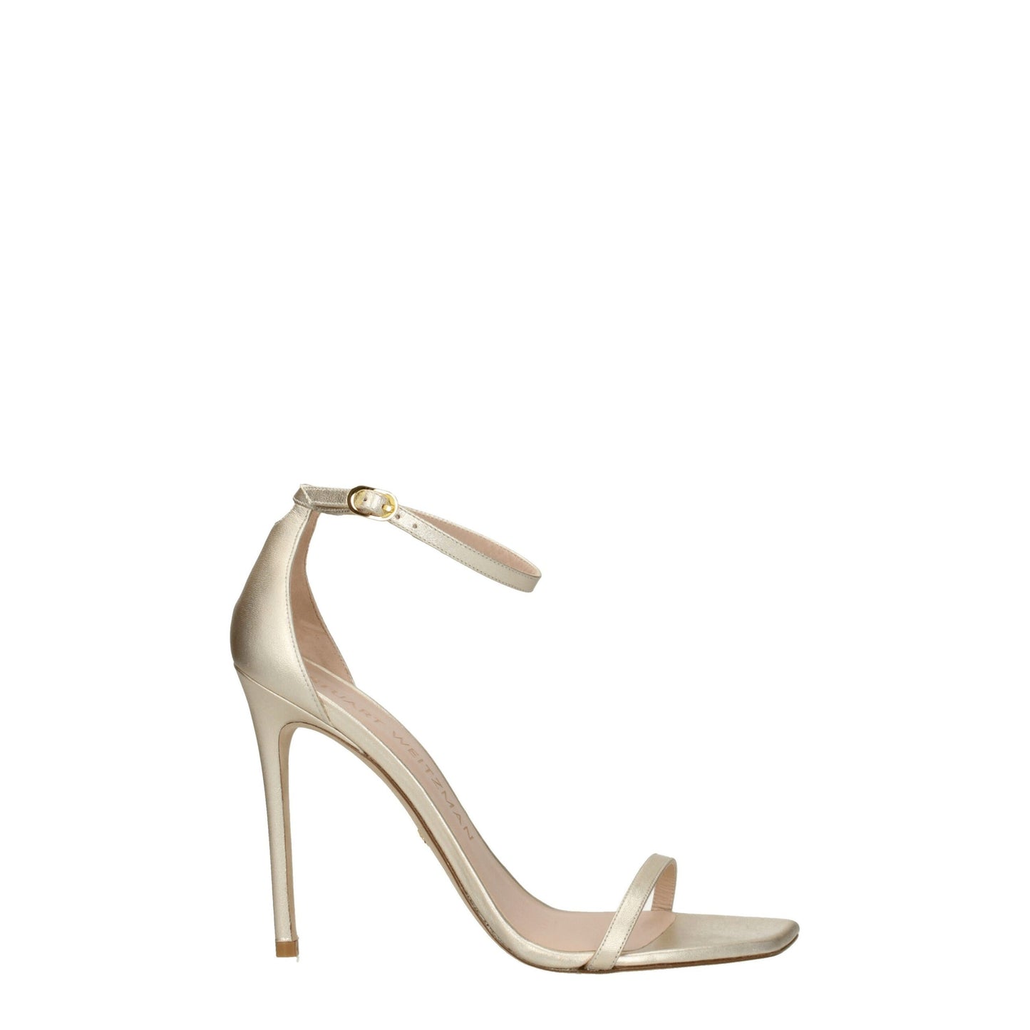 Stuart Weitzman Goldene Leder-Stilettos