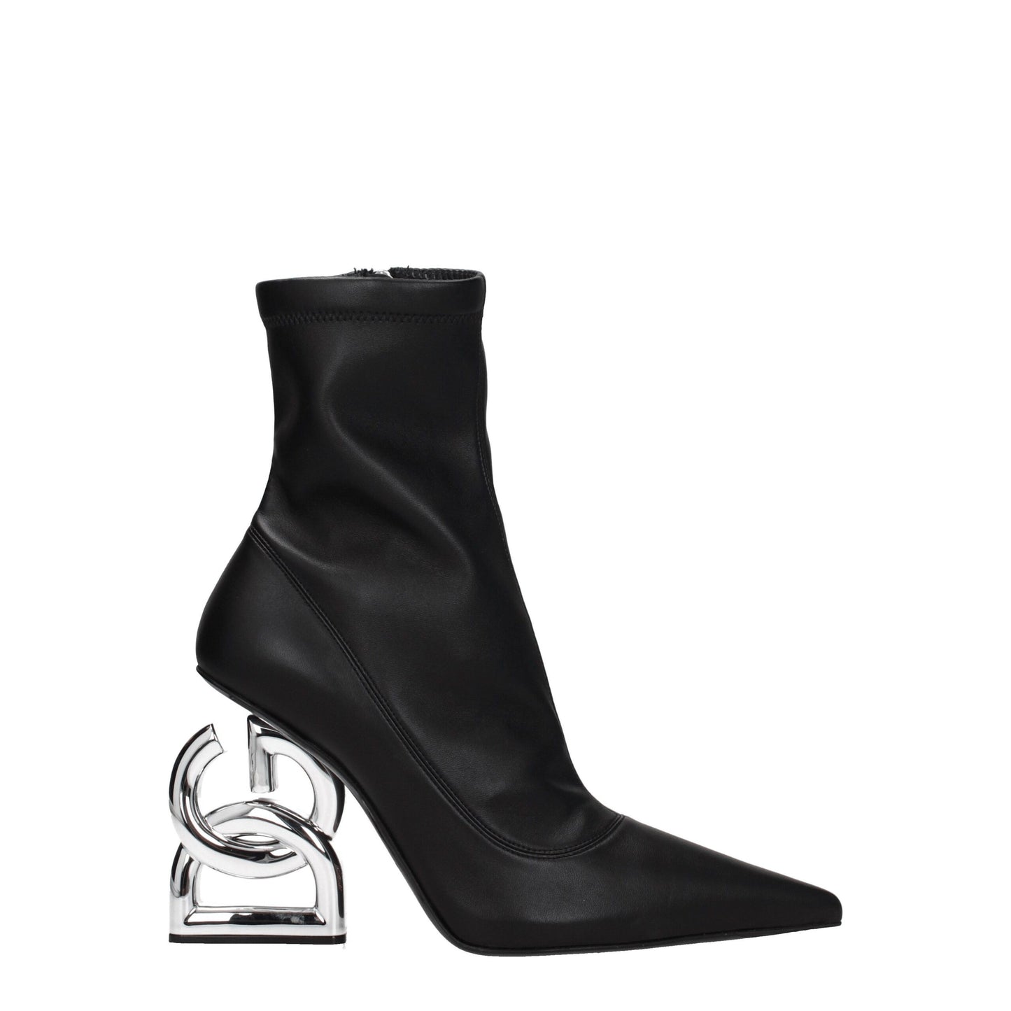 Dolce & Gabbana Schwarze Lederstiefeletten