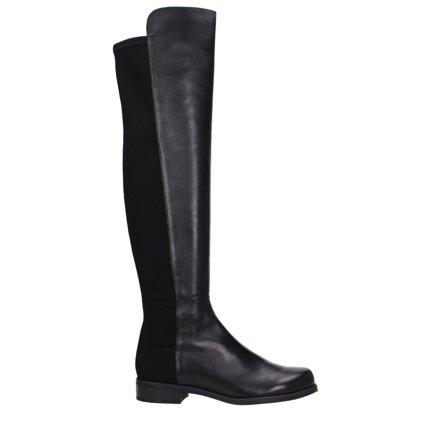Stuart Weitzman Schwarzes Leder Over The Knee
