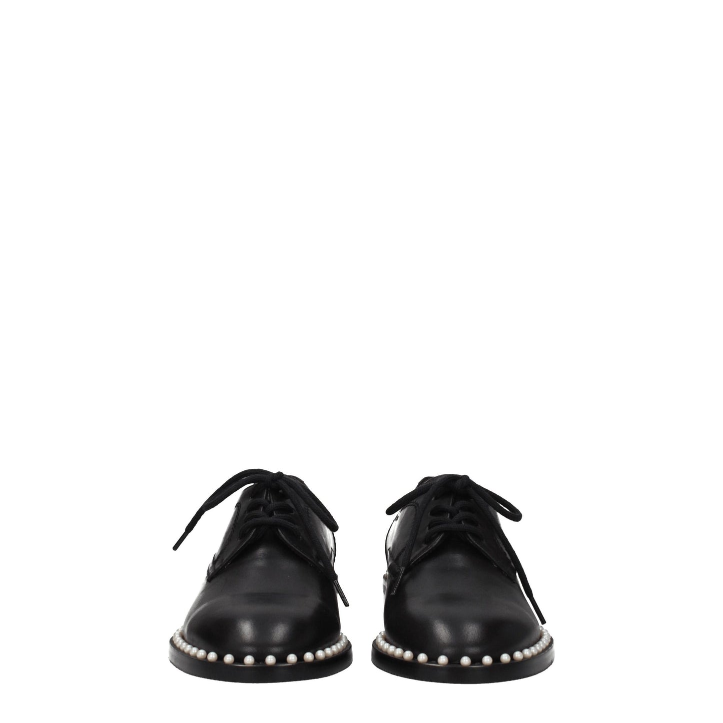 Stuart Weitzman Schwarze Leder Oxfords und Derbies