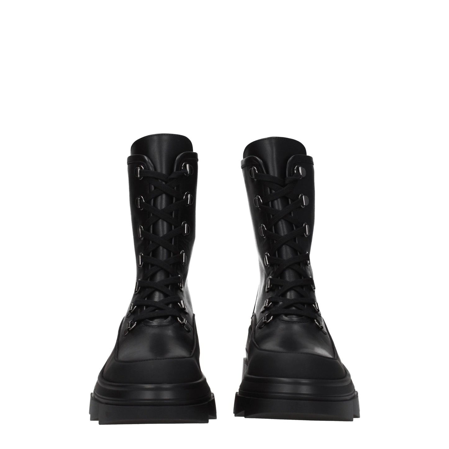 Stuart Weitzman Schwarze Lederstiefeletten