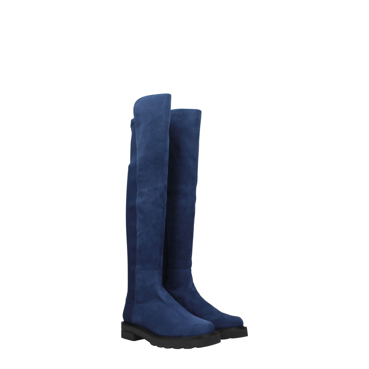 Stuart Weitzman Blaues Leder Over The Knee
