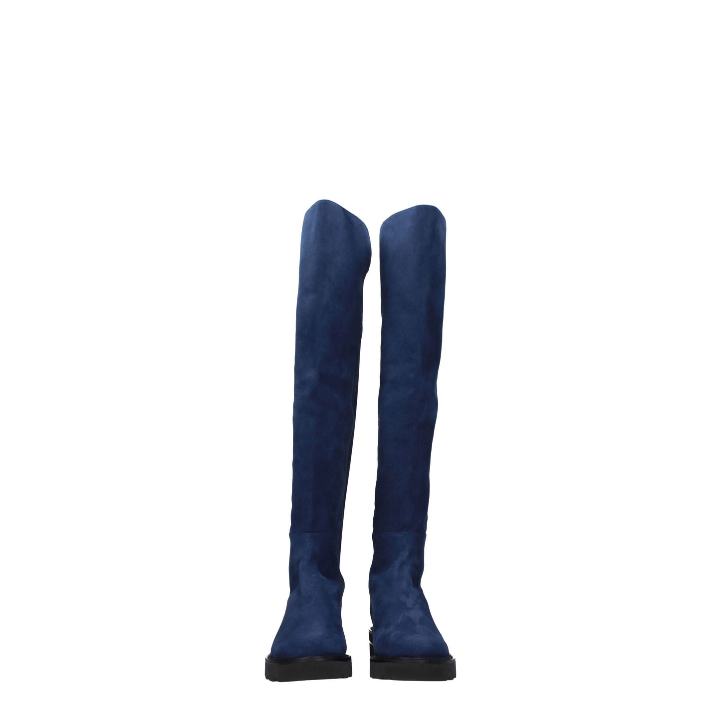 Stuart Weitzman Blaues Leder Over The Knee
