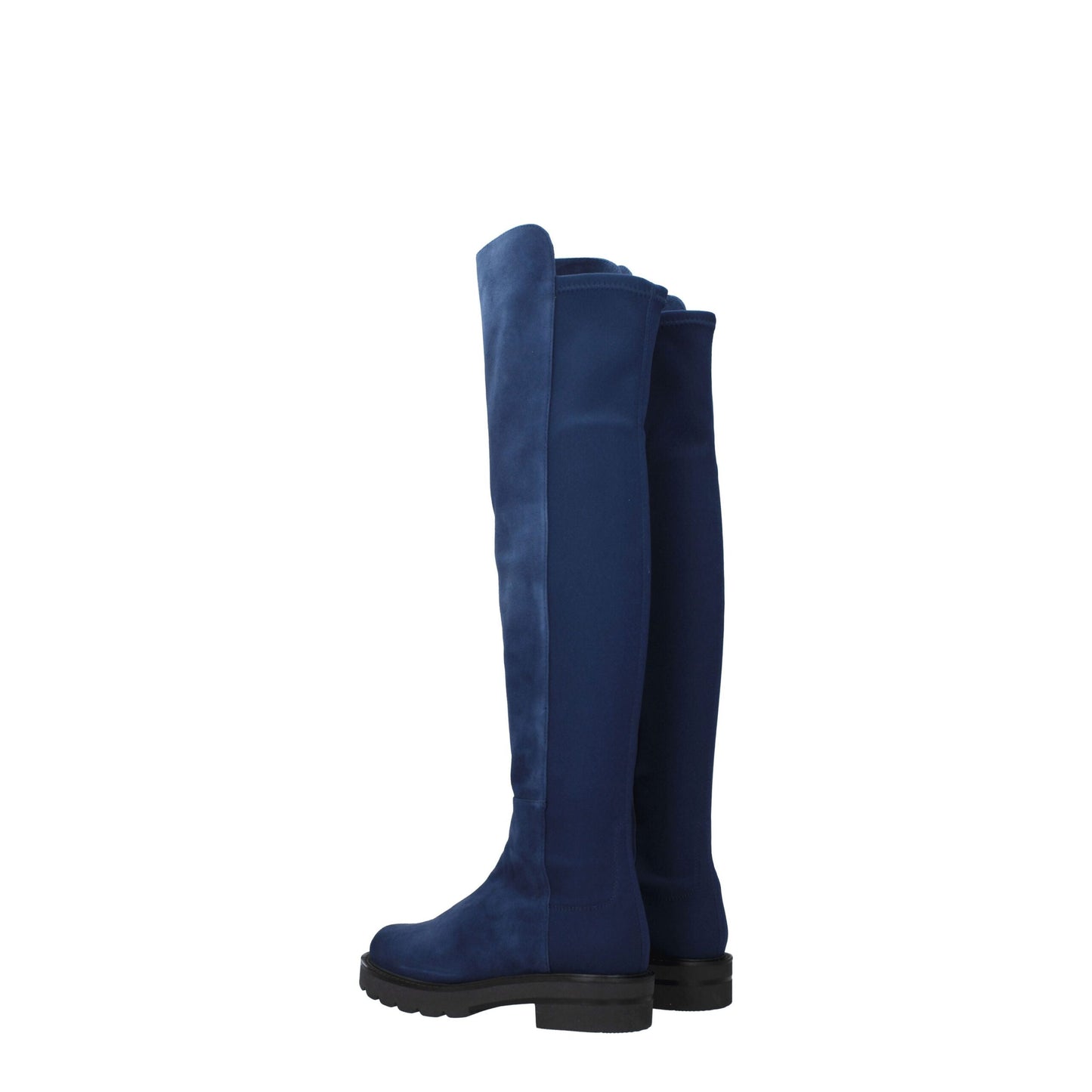 Stuart Weitzman Blaues Leder Over The Knee