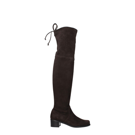 Stuart Weitzman Braunes Leder Over The Knee