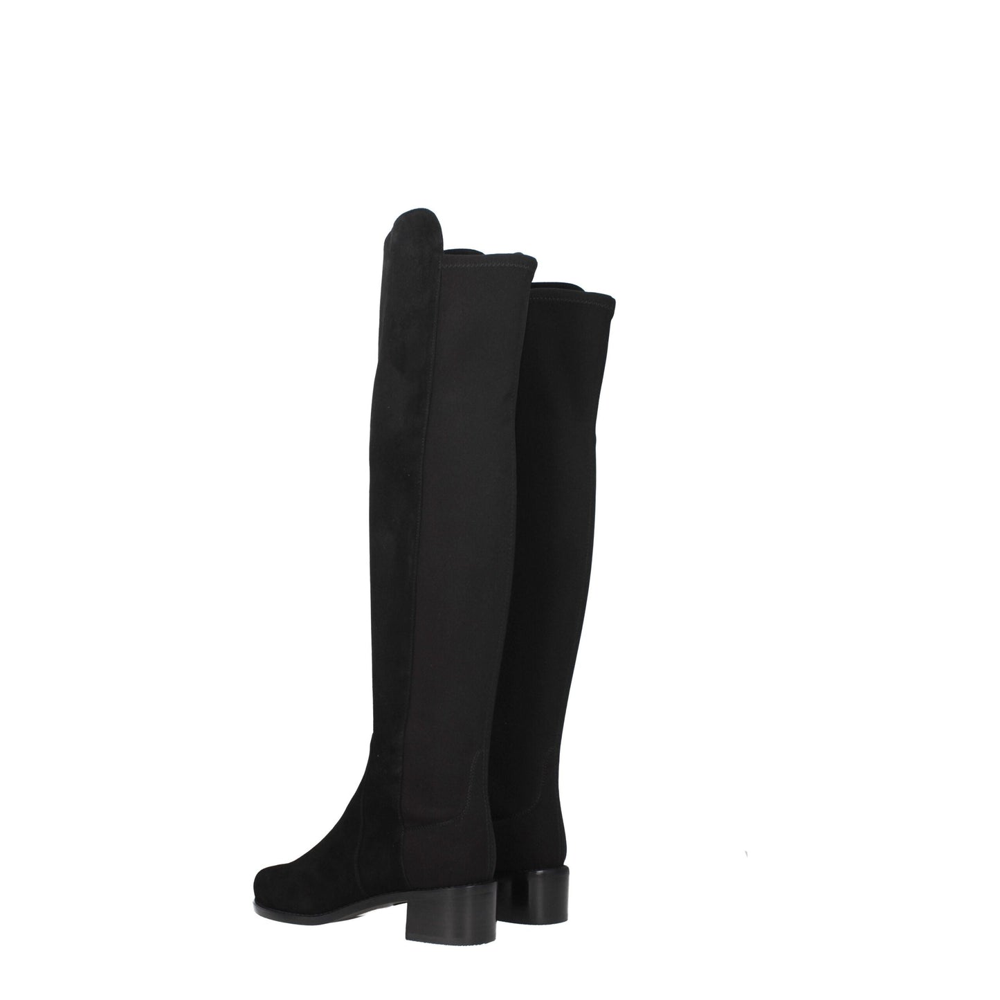 Stuart Weitzman Schwarzes Leder Over The Knee