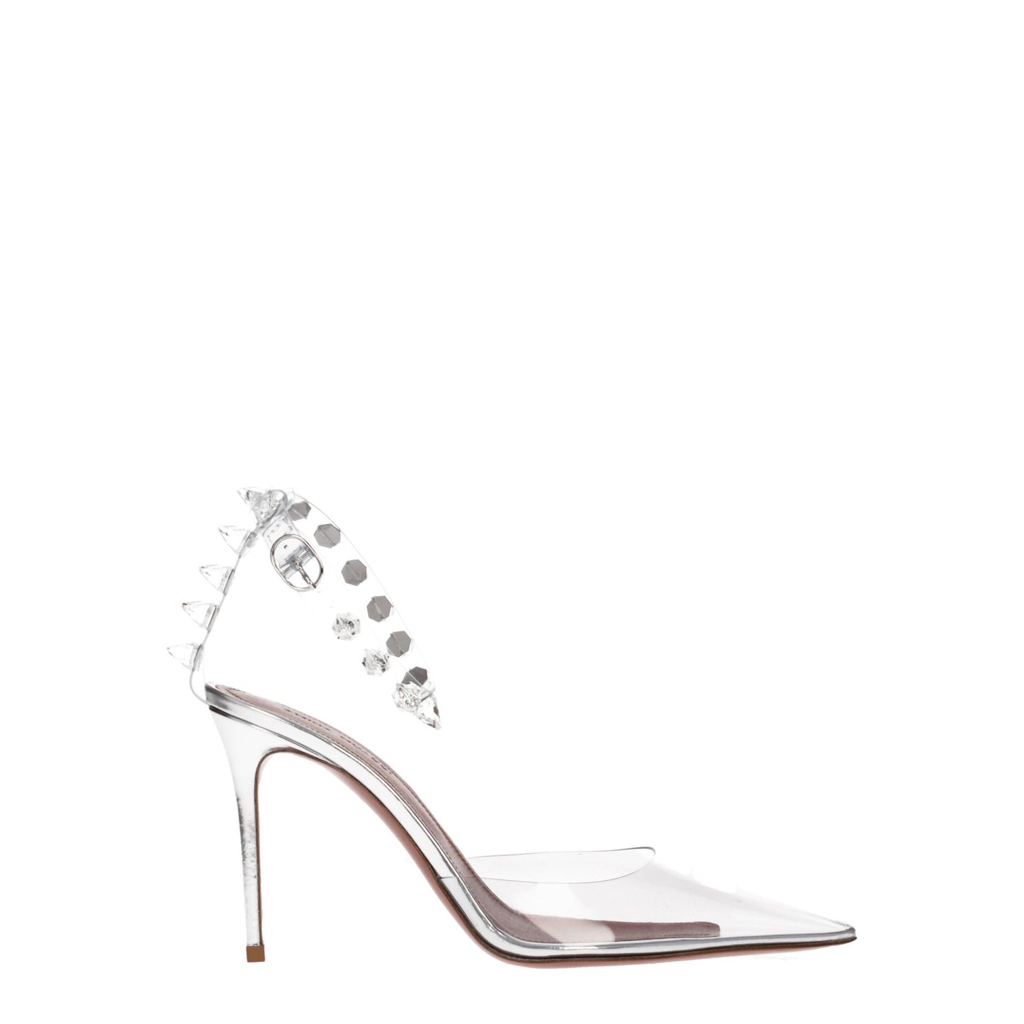Amina Muaddi Transparente Pvc High Heel Pumps