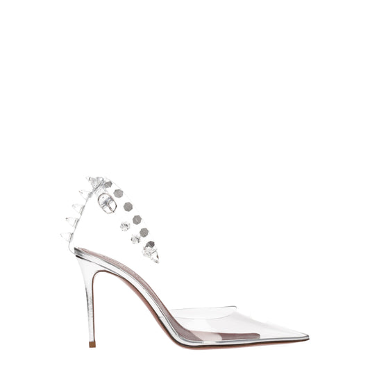Amina Muaddi Transparente Pvc High Heel Pumps