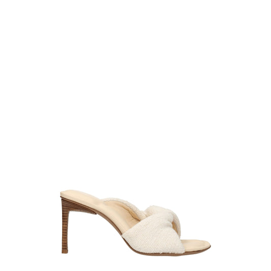 Jacquemus Beige Stoff-Stilettos mit Pfennigabsatz