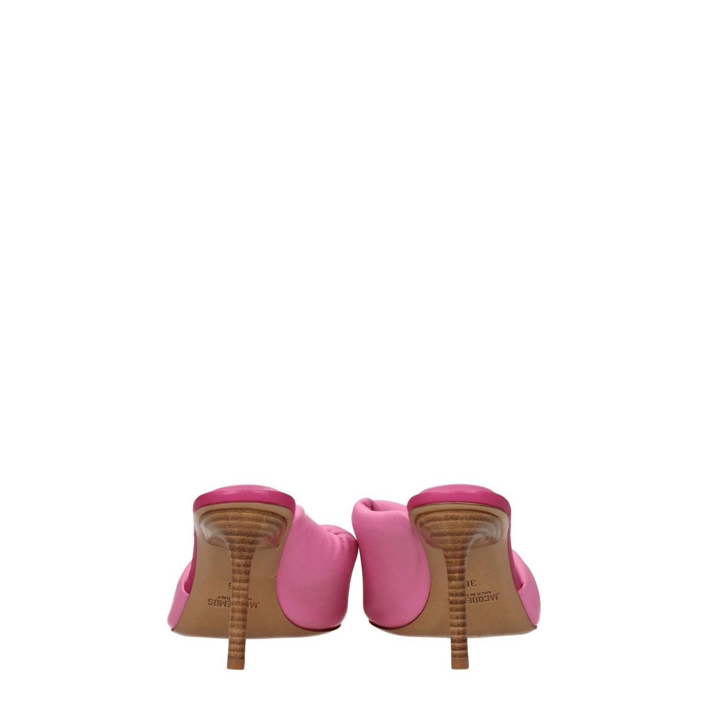 Jacquemus Pinke Leder-Stilettosandalen