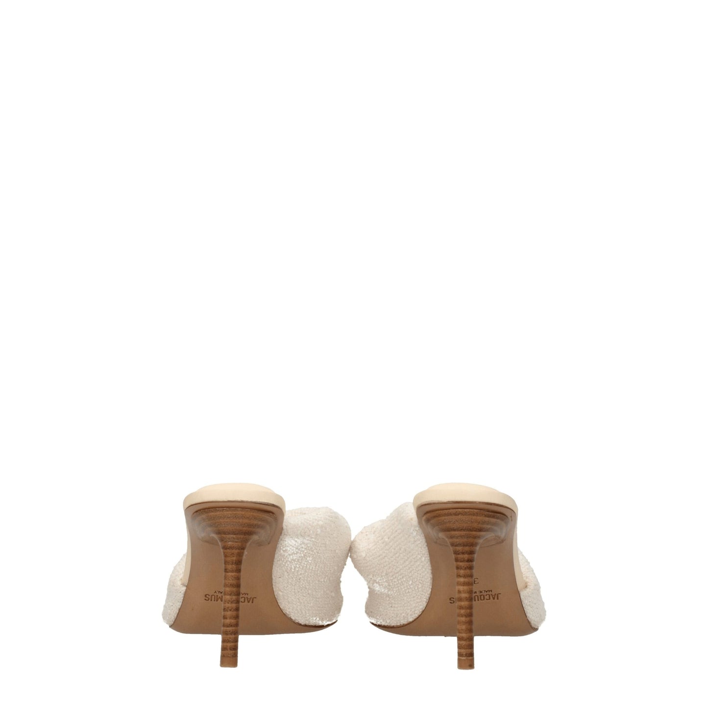 Jacquemus Beige Stoff-Stilettos mit Pfennigabsatz