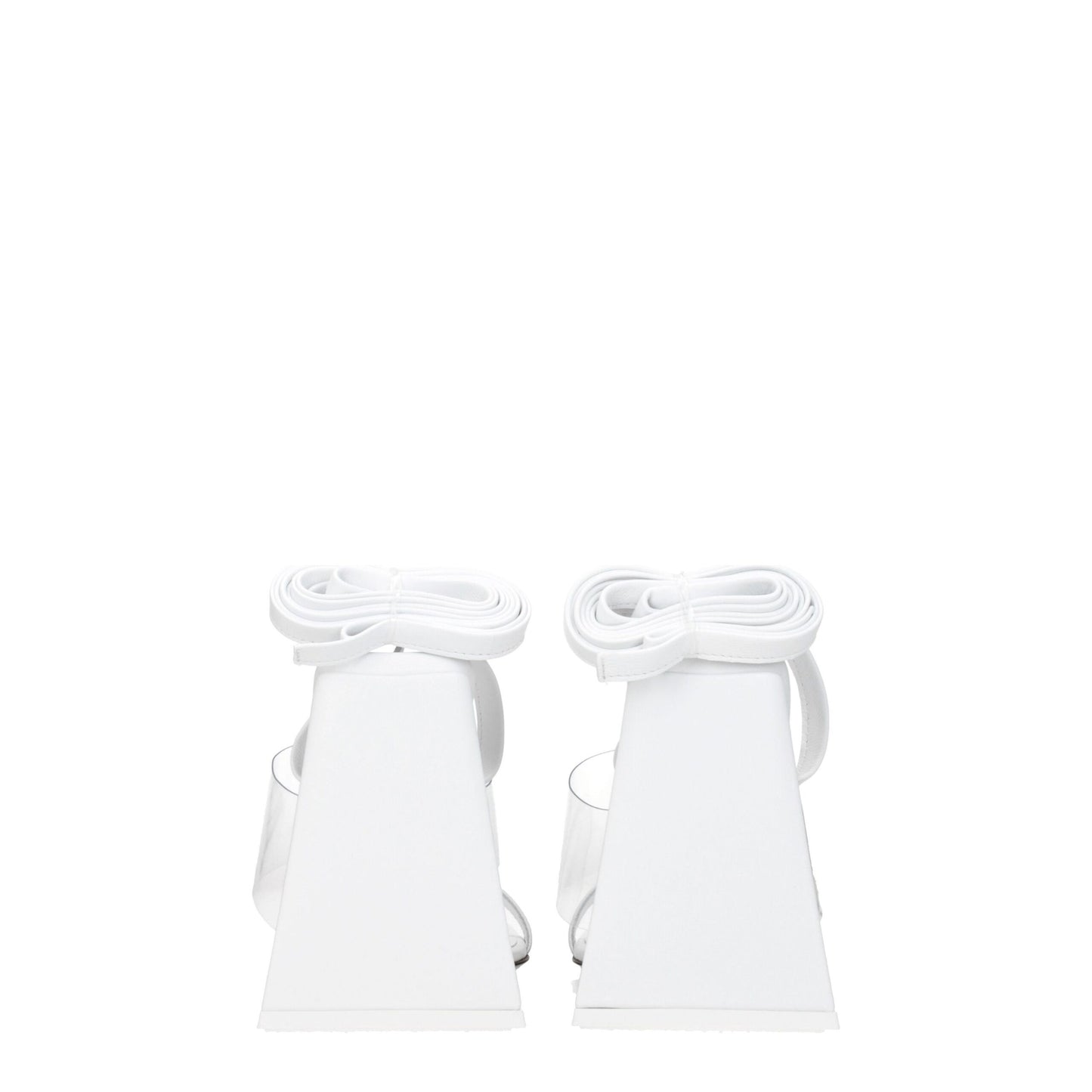 The Attico Weiße Leder-Stilettos