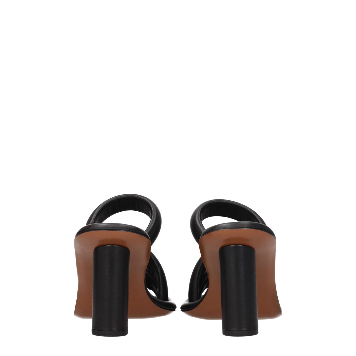 Ambush Schwarze Leder-Stilettos mit hohem Absatz