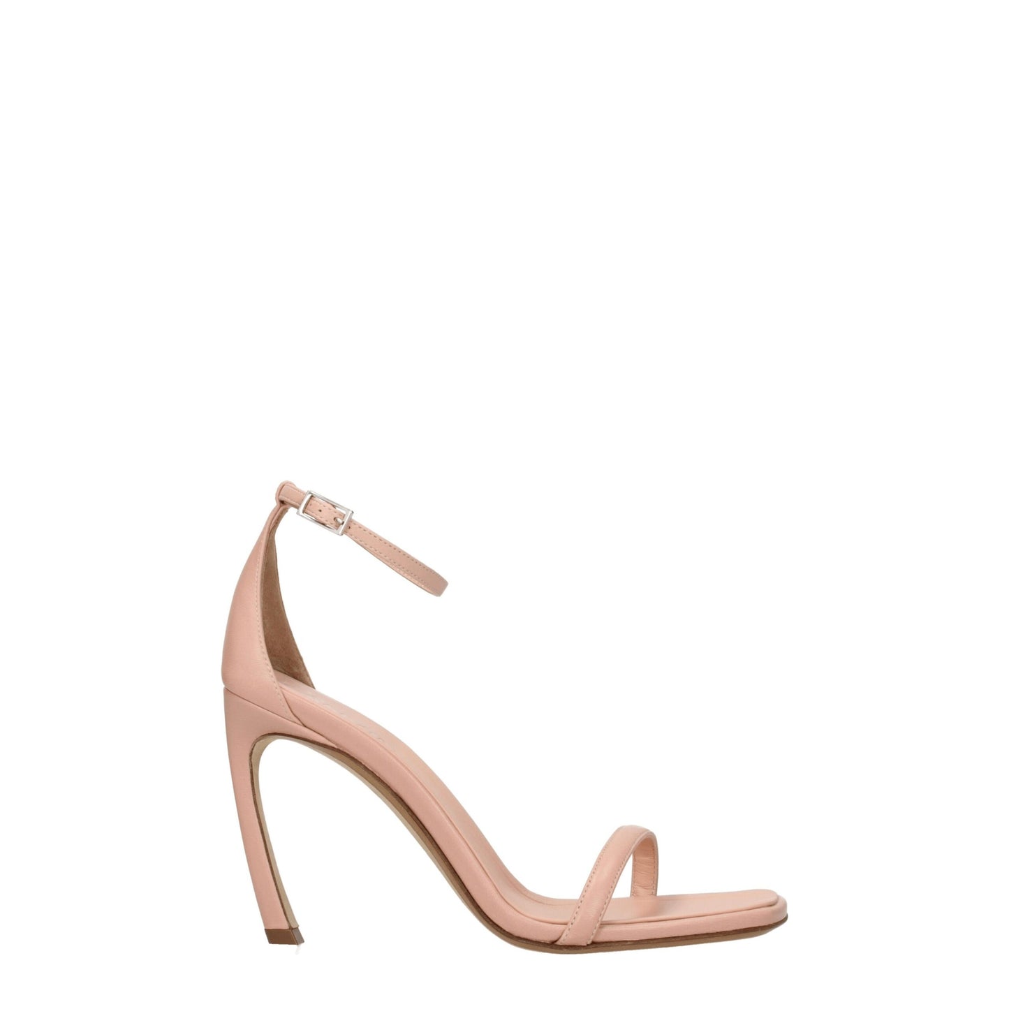 Lanvin Pinke Leder-Stilettosandalen