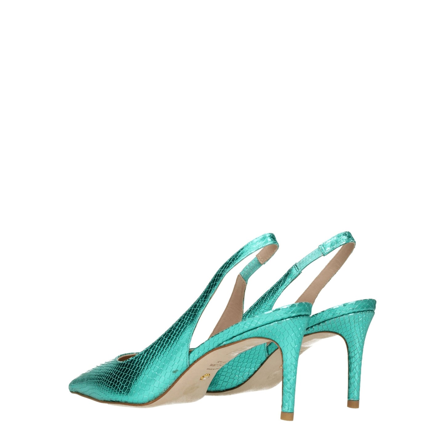 Stuart Weitzman Grüne Leder High Heel Pumps