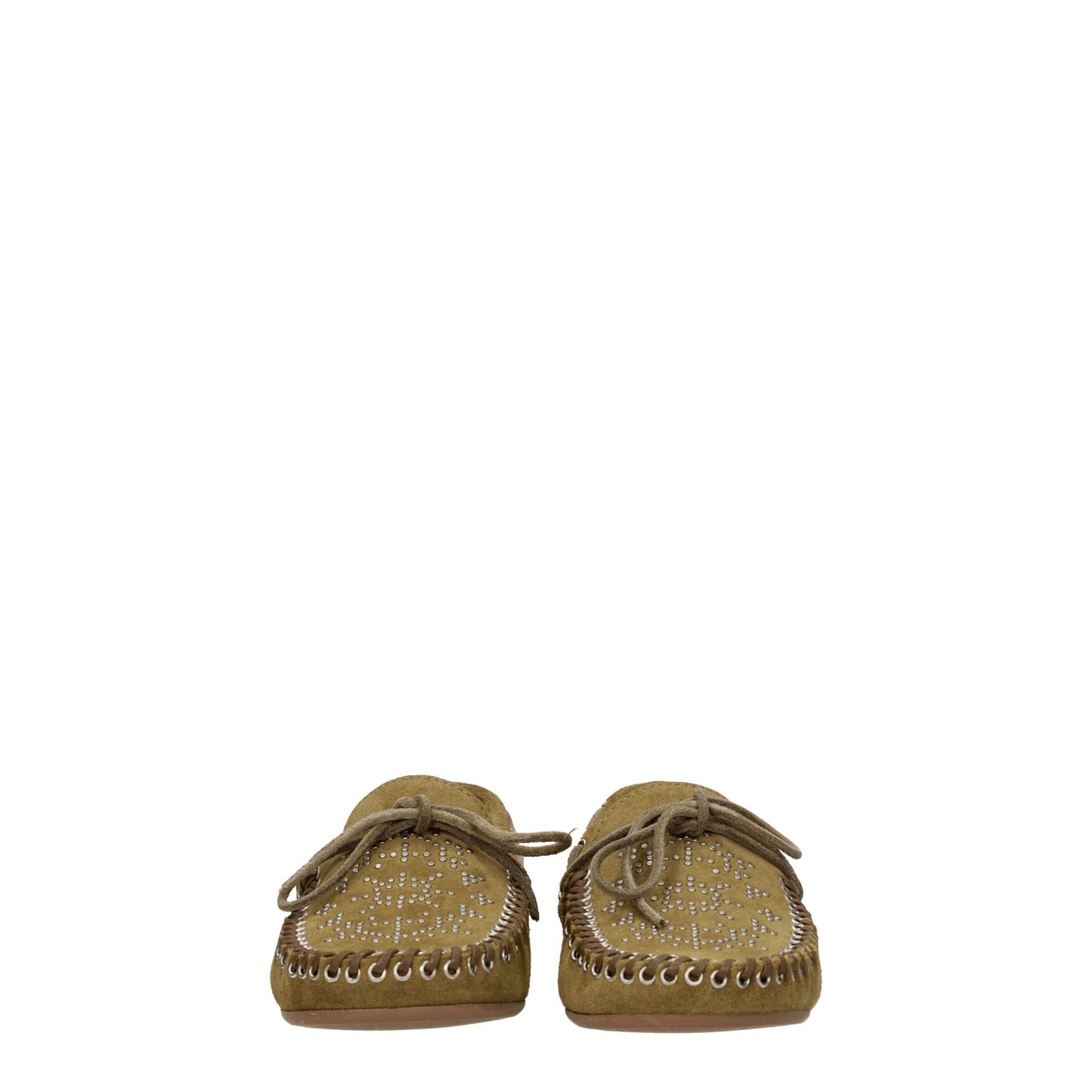 Isabel Marant Grüne Leder Slipper