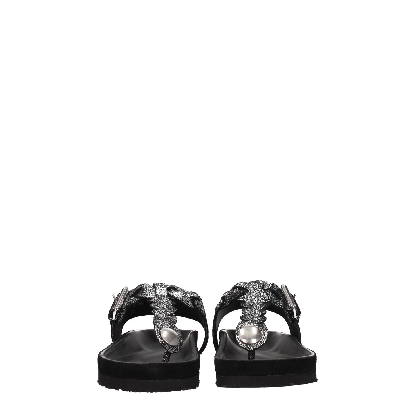 Isabel Marant Schwarze Flip-Flop-Sandalen aus Leder