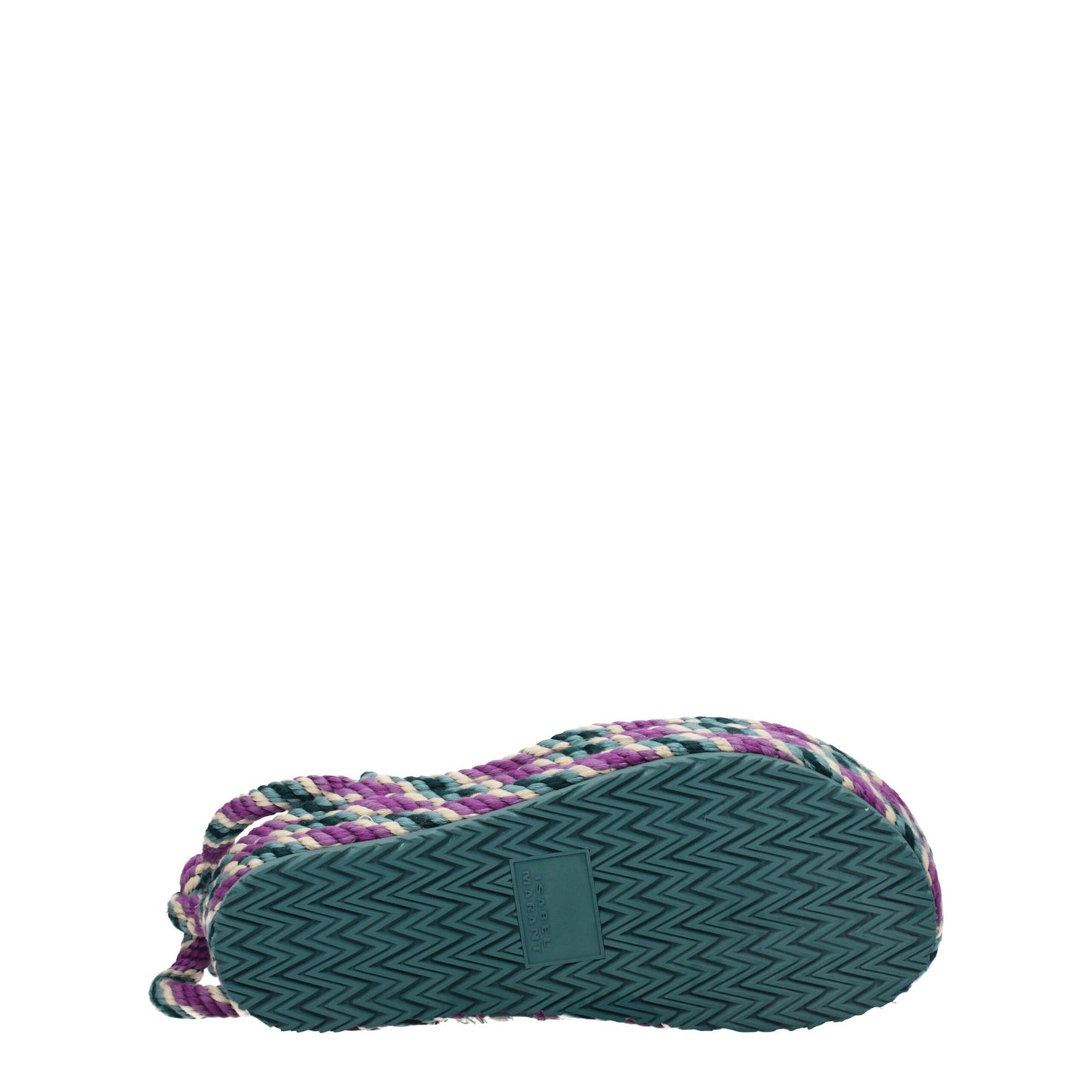 Isabel Marant Flache Sandalen aus Multicolor-Stoff